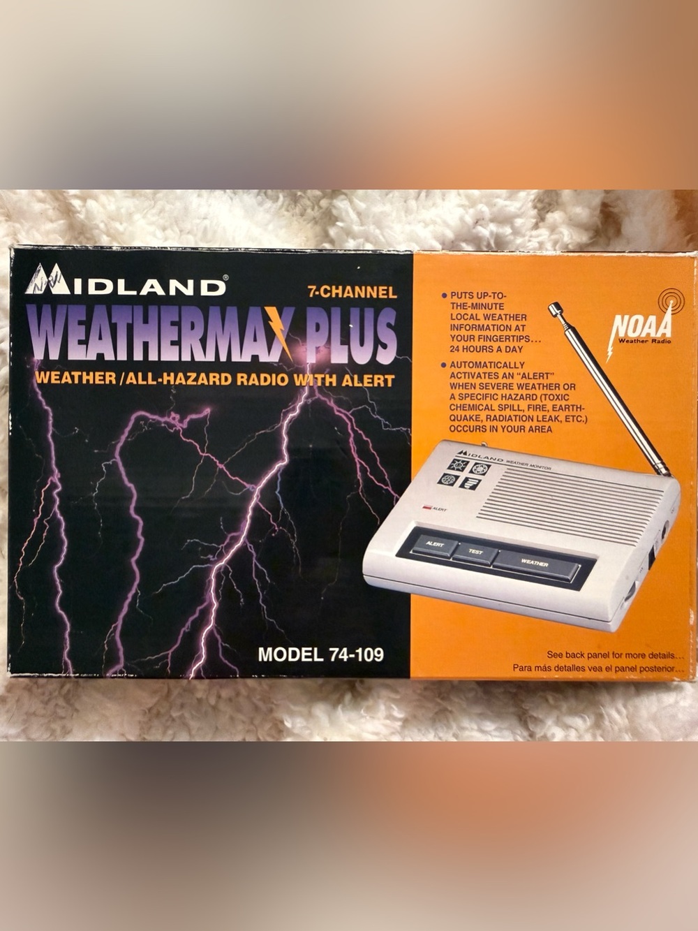 Midland WeatherMax Plus Weather/All-Hazard Radio with Alert, 7 channels